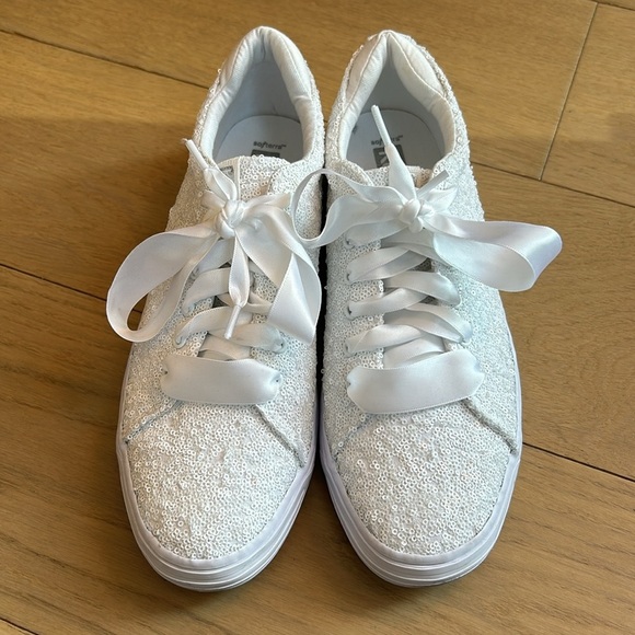 Keds Alley Celebration Sequins Sneakers Size 7 - Picture 2 of 10